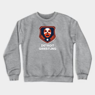 Detroit Wrestling "Baseball Cat Blue" Crewneck Sweatshirt